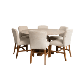 Granite dining table with dining chair